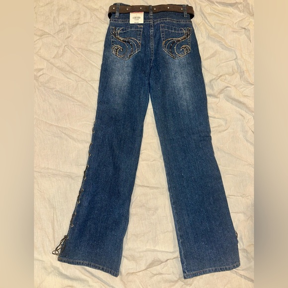 Girls 14 slim fit Arizona jeans flare - Picture 4 of 5